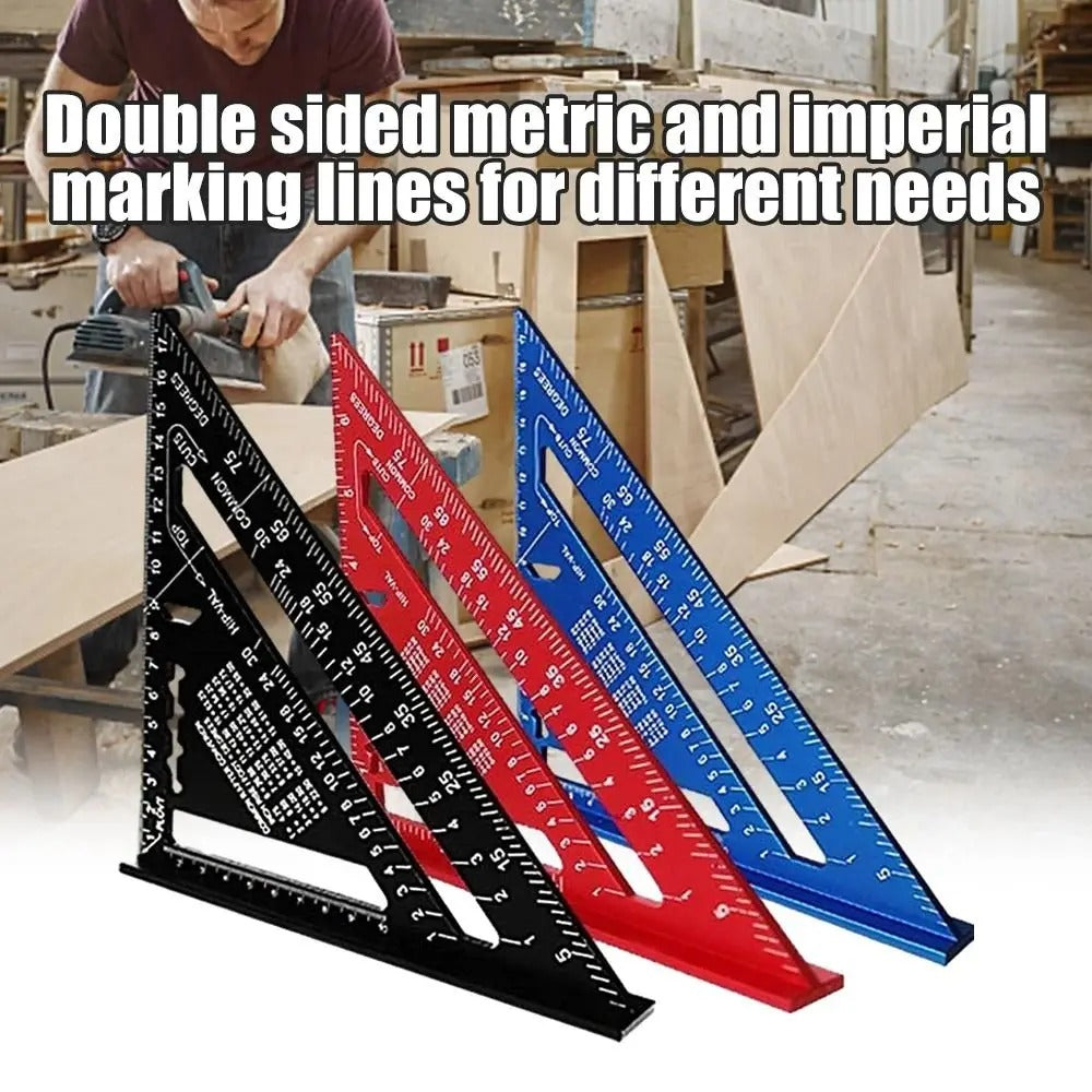 7-Inch Aluminium Speed Square — Precision Angle Ruler & Protractor